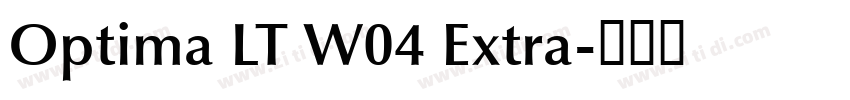 Optima LT W04 Extra字体转换
